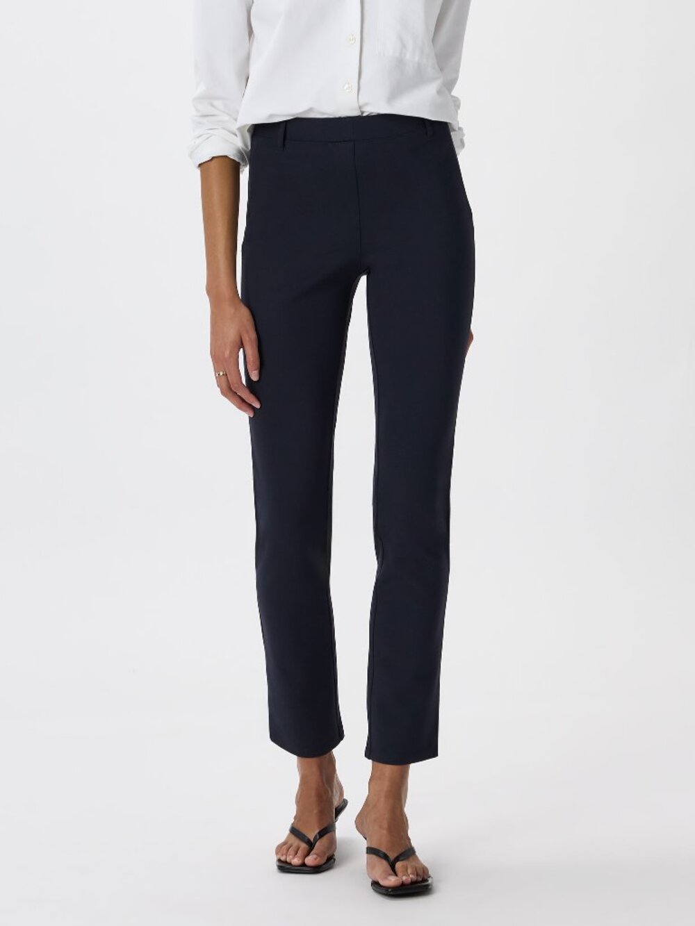 Ponte Straight Leg Pants in Navy